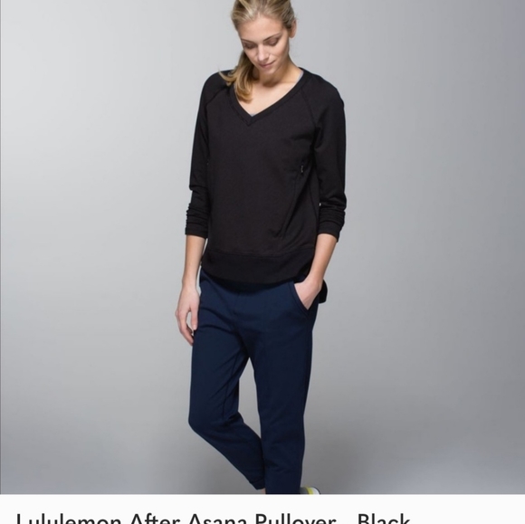 Lululemon- After Asana V-Neck Telemark Print Pullover - Picture 10 of 12